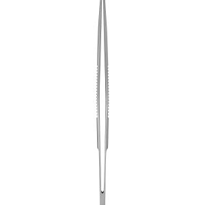 Alternative view of Extra Fine Graefe Forceps - 1x2 Teeth/Curved/10cm