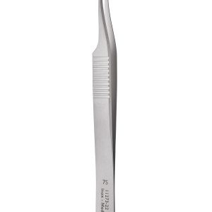Dumont 7 Forceps - Micro-Blunted Standard Tips/Curved/Inox/12cm