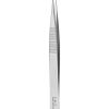 Fine Forceps -Broad Shanks/Standard Tips/Straight/Stainless Steel/12cm