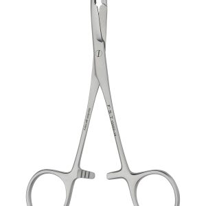 Olsen-Hegar Needle Holder with Suture Cutter - Straight/Serrated/14cm/with Lock