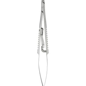Alternative view of Castroviejo Micro Needle Holder - Curved/Smooth/9cm/with Lock
