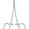 Micro-Mosquito Hemostat - Serrated/Curved/12cm