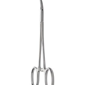 Alternative view of Micro-Mosquito Hemostat - Serrated/Curved/12cm