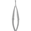Vannas Spring Scissors - Microserrated/Straight/Sharp/9.5cm/5mm Cutting Edge