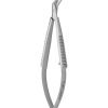 Spring Scissors - Angled to Side/Sharp-Ball Tip/9cm/8mm Cutting Edge