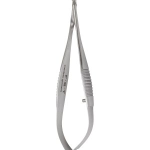 Vannas Spring Scissors - Microserrated/Straight/Sharp/8.5cm/5mm Cutting Edge