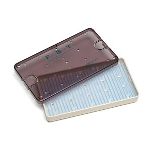 Plastic Sterilization Container with Silicone Mat - 19 x 10 x 2cm