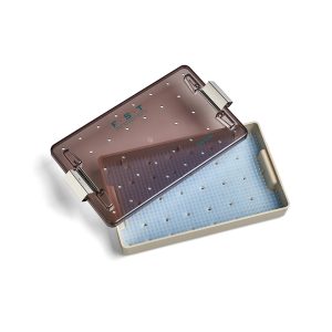 Plastic Sterilization Container with Silicone Mat - 27 x 16 x 4cm