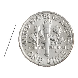 Minutien Pins - Black Anodized/0.15mm Diameter