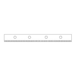 CSQ-33 Comb, 80 sample, 1.5mm thick, Square tooth