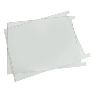 CSQ-33 Glass plates, Pk/2 Notched
