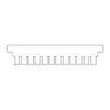 multiSUB Mini Rapide Comb, 12 sample, 1mm thick