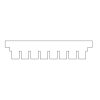 multiSUB Mini Rapide Comb, 8 sample, 1mm thick