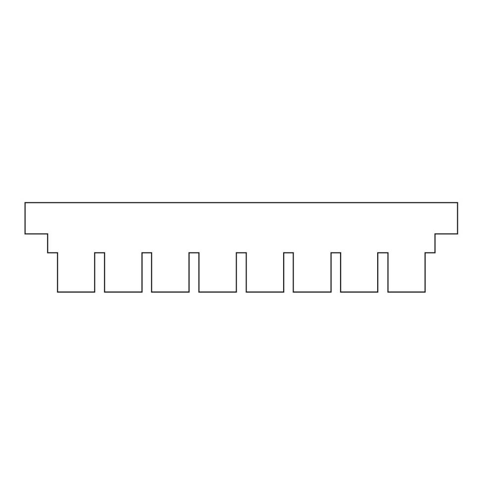 multiSUB Mini Rapide Comb, 8 sample, 1mm thick