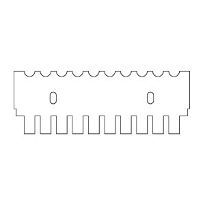 multiSUB Midi Comb, 10 sample MC, 1mm thick