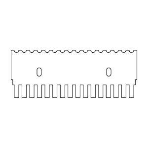 multiSUB Midi Comb, 16 sample, 1mm thick