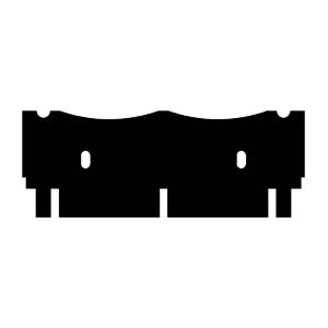 multiSUB Midi Comb, Prep 2, Marker 2, 0.75mm thick