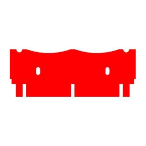 multiSUB Midi Comb, Prep 2, Marker 2, 1.5mm thick