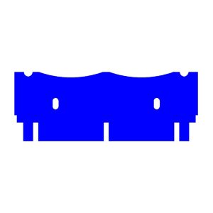 multiSUB Midi Comb, Prep 2, Marker 2, 2mm thick