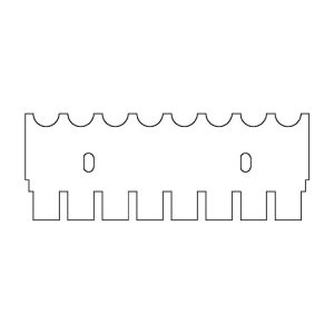 multiSUB Midi Comb, 8 sample, 1mm thick