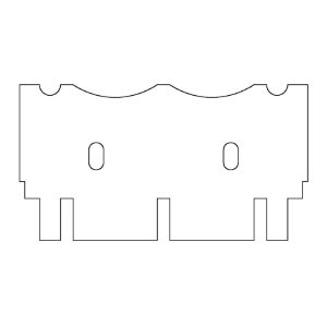 multiSUB Mini Comb, Prep 2, Marker 2, 1mm thick