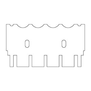 multiSUB Mini Comb, Prep 4, Marker 2, 1mm thick