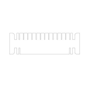 multiSUB-4 Comb, 12/1 sample, 1 mm thick