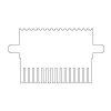 omniPAGE Mini Comb, 16 sample, 1mm thick