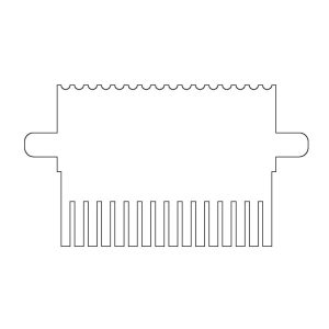 omniPAGE Mini Comb, 16 sample, 1mm thick