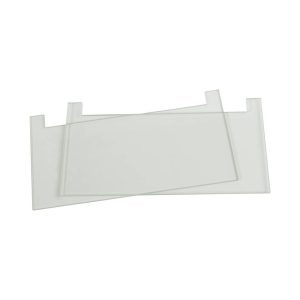 20 x 10cm Notched Glass Plates 4mm thick ( Pk of 2)
