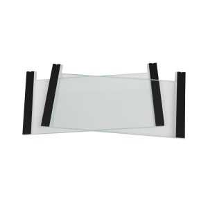 20 x 10cm Notched Glass Plates with 0.75mm Bonded Spacers (Pack of 2)