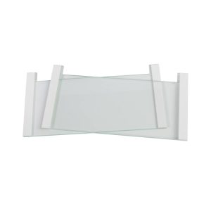 20 x 10cm Notched Glass Plates with 1mm Bonded Spacers ( Pack of 2)