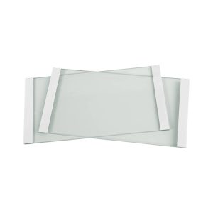 20 x 10cm Plain Glass Plates with 1mm Bonded Spacers (Pack of 2)