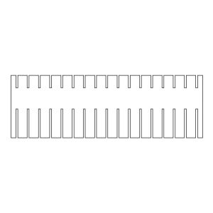 omniPAGE WAVE Maxi Comb, 18 sample MC, 1mm thick