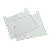 20 x 20cm Notched Glass Plates 4mm thick ( Pack of 2)