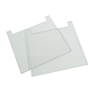 20 x 20cm Notched Glass Plates 4mm thick ( Pack of 2)