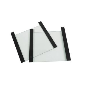 20 x 20cm Notched Glass Plates with 0.75mm Bonded Spacers (Pack of 2)