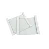 20 x 20cm Notched Glass Plates with 1mm Bonded Spacers ( Pack of 2)
